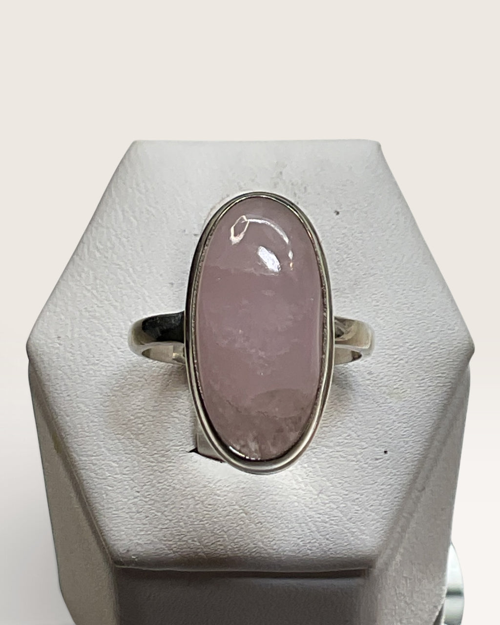 Sterling Silver Morganite Gemstone Ring