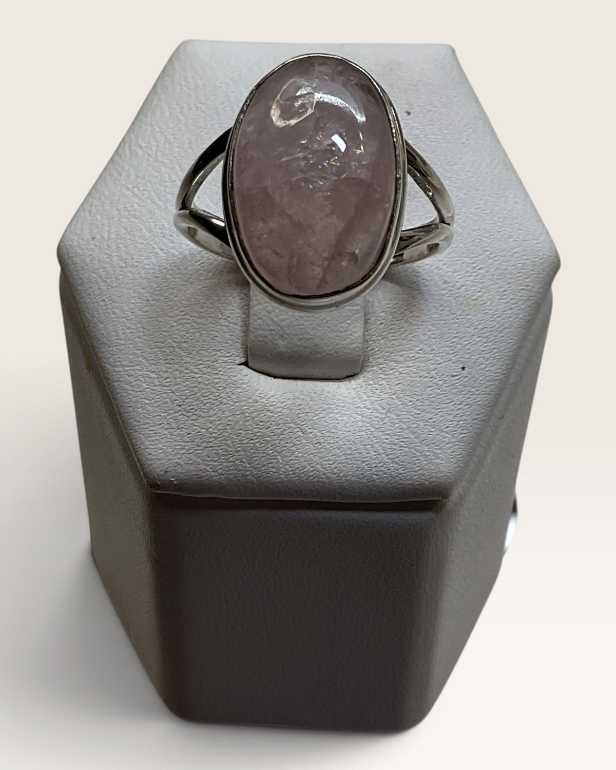 Sterling Silver Morganite Gemstone Ring