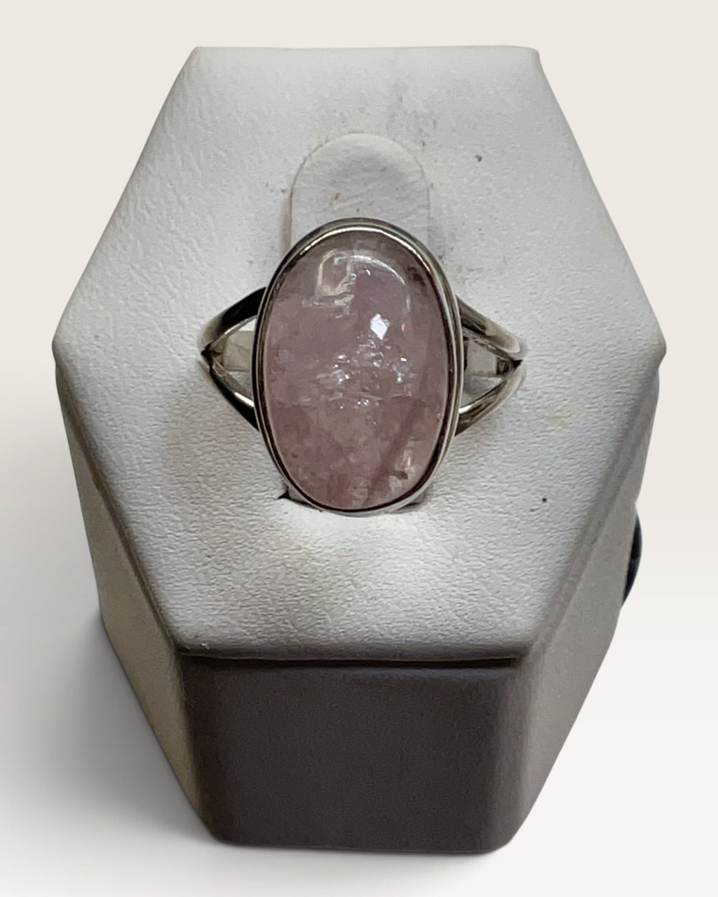 Sterling Silver Morganite Gemstone Ring