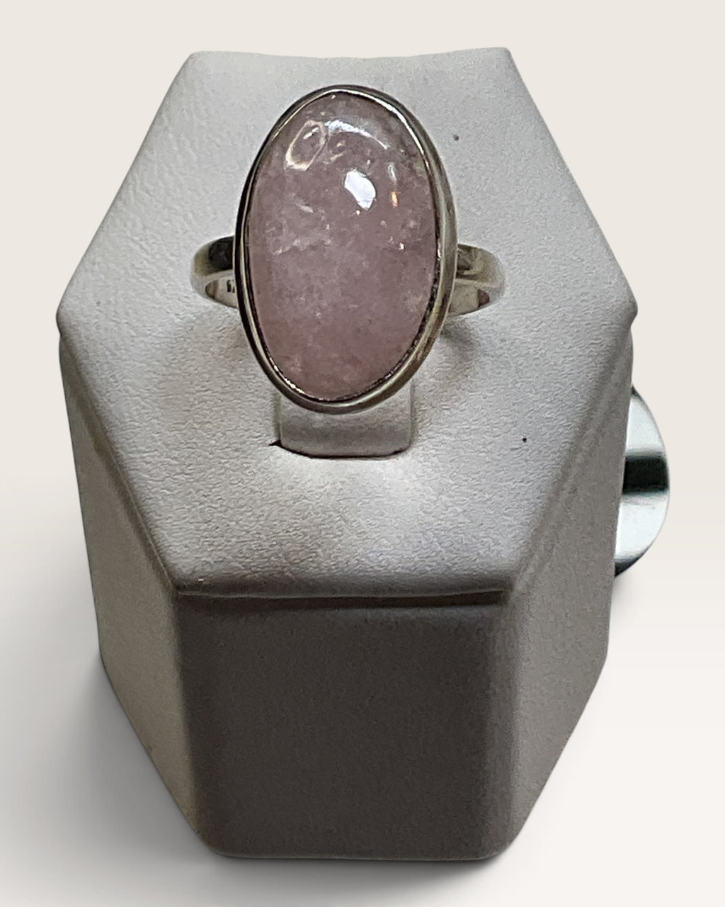 Sterling Silver Morganite Gemstone Ring