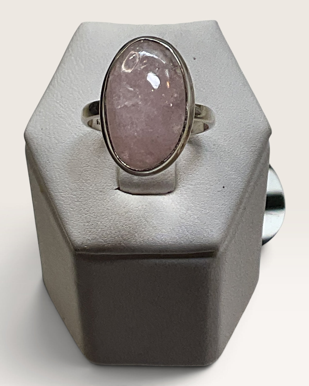 Sterling Silver Morganite Gemstone Ring