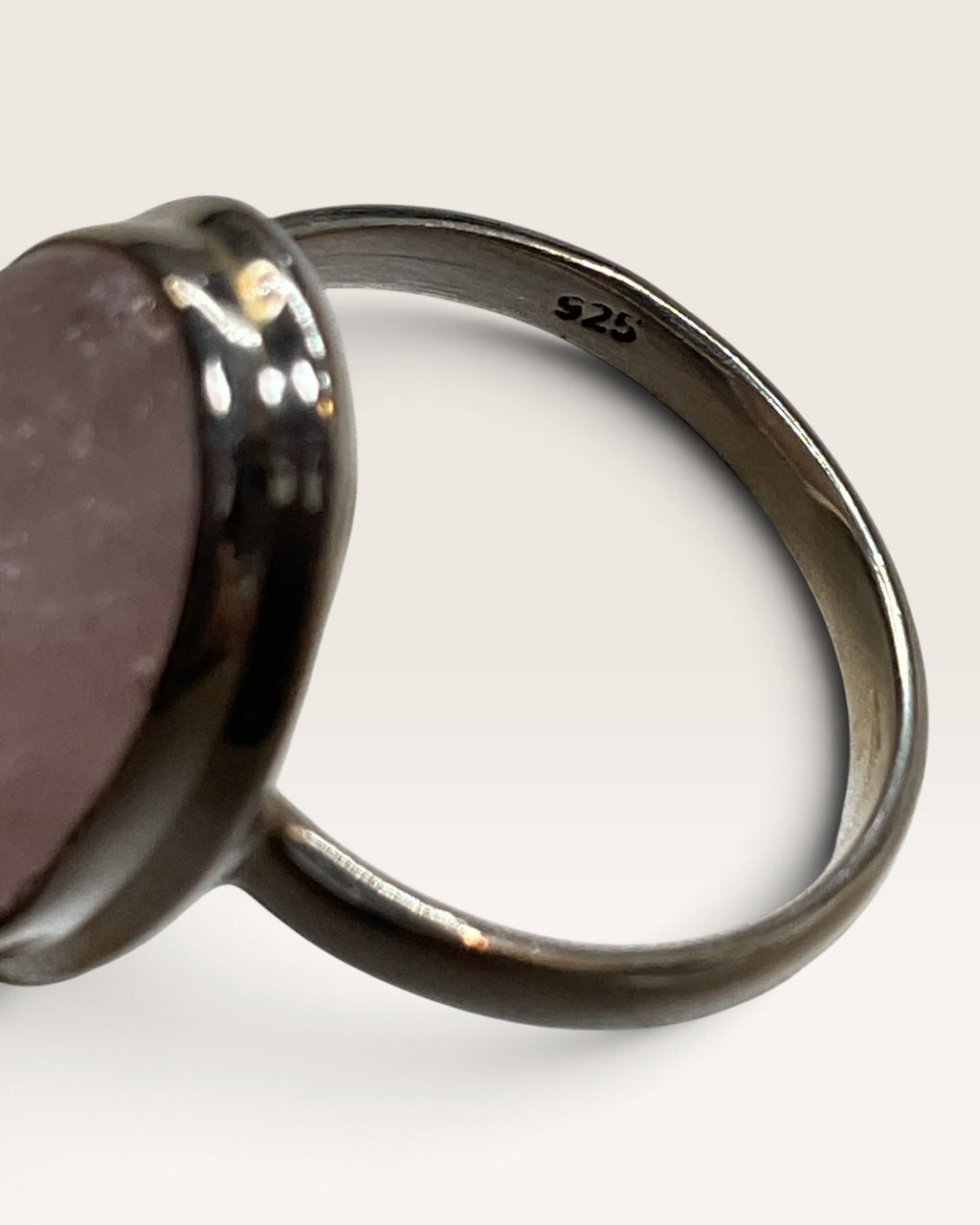 Sterling Silver Morganite Gemstone Ring