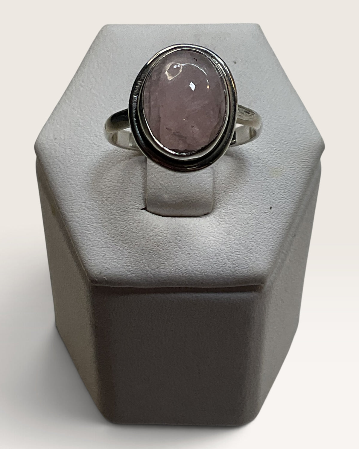 Sterling Silver Morganite Gemstone Ring