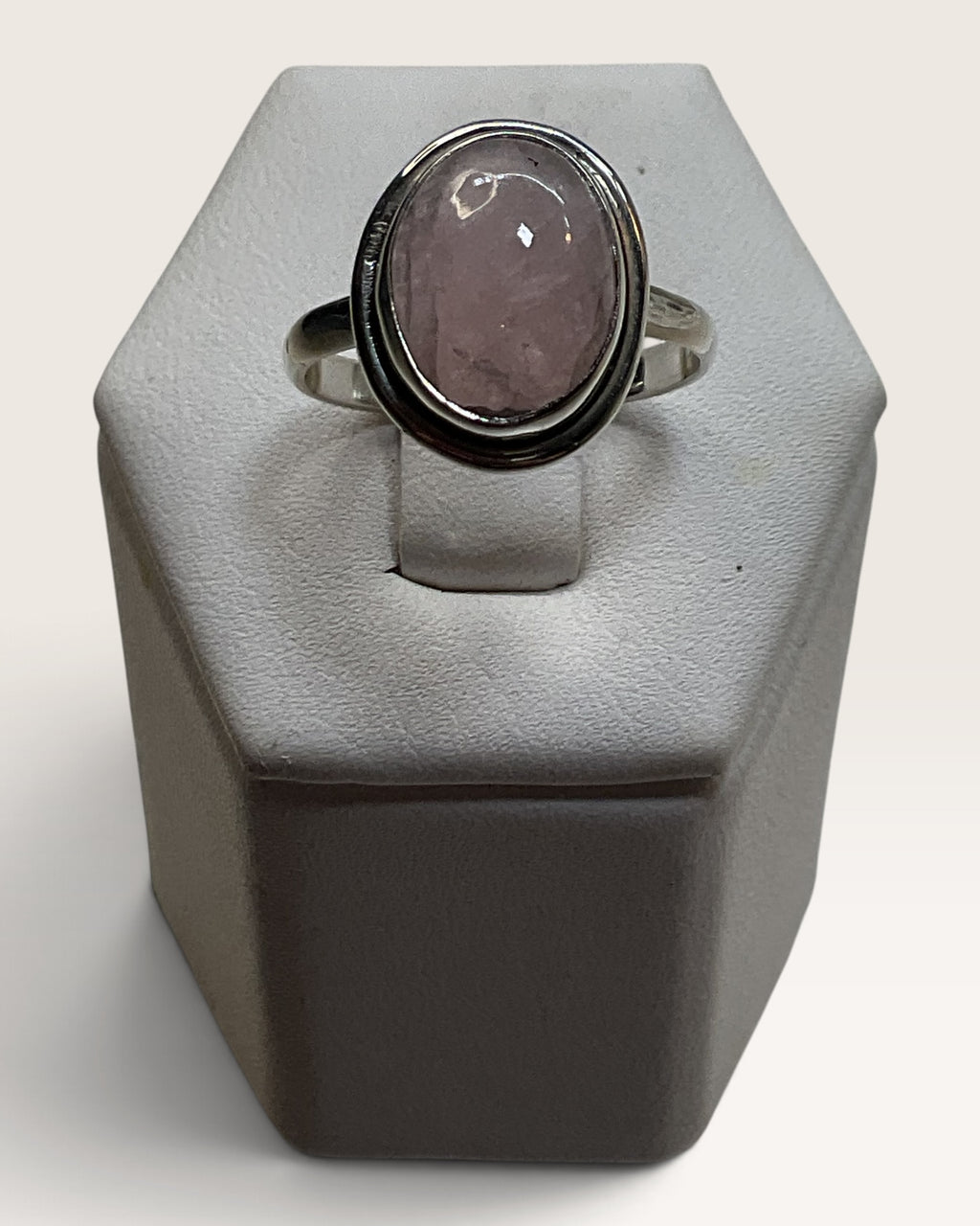 Sterling Silver Morganite Gemstone Ring