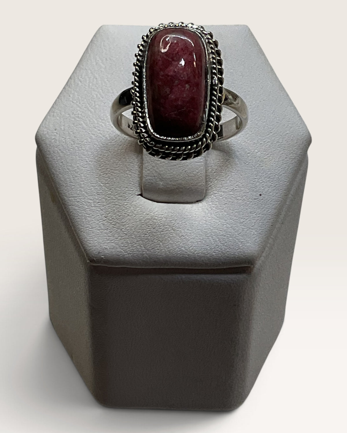 Sterling Silver Pink Tanzanite Gemstone Ring