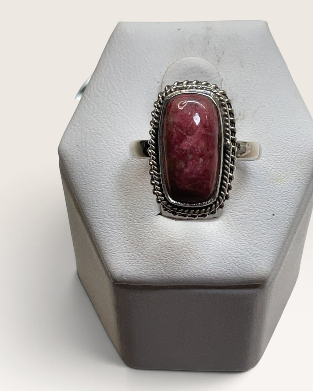 Sterling Silver Pink Tanzanite Gemstone Ring