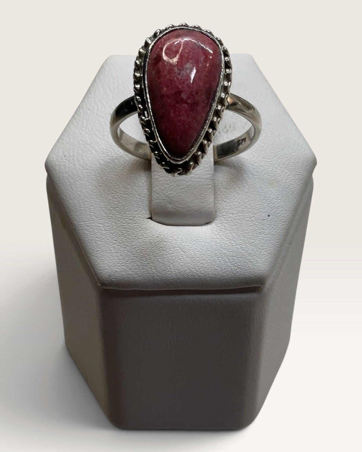 Sterling Silver Pink Tanzanite Gemstone Ring