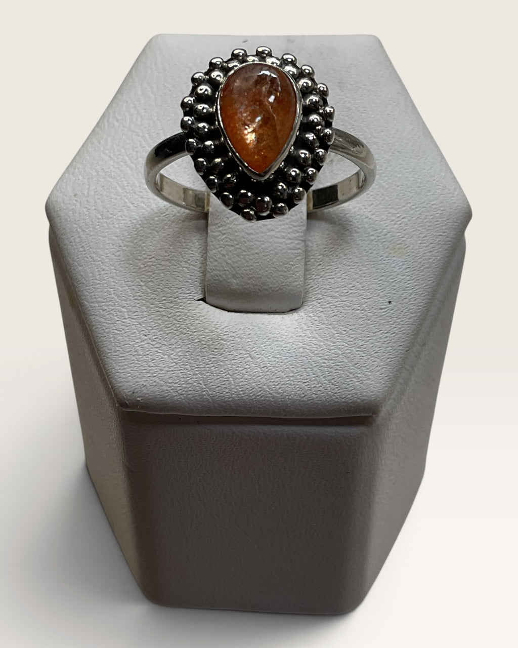 Sterling Silver Sunstone Gemstone Ring