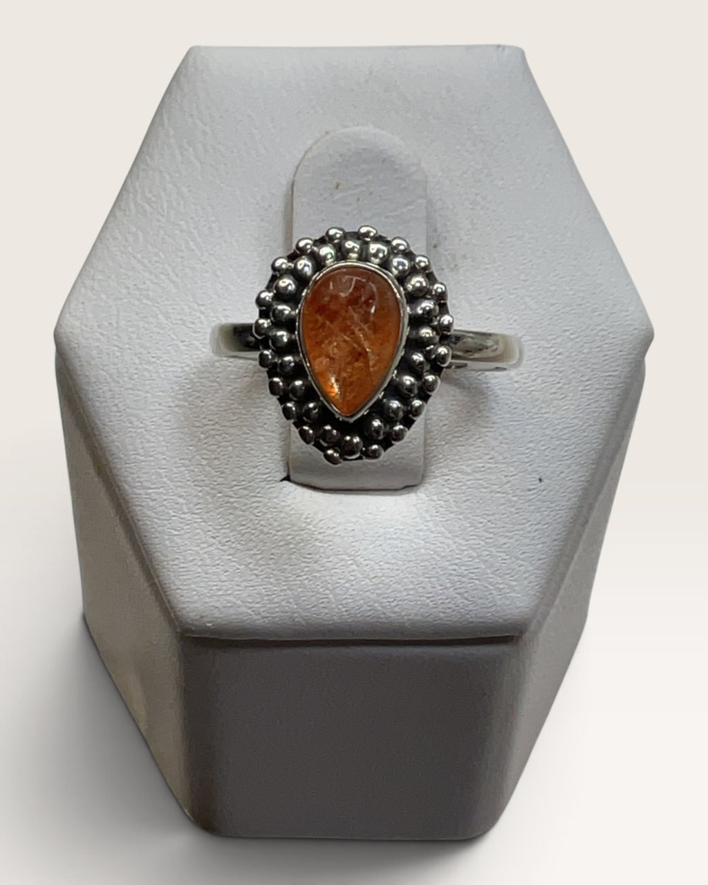 Sterling Silver Sunstone Gemstone Ring