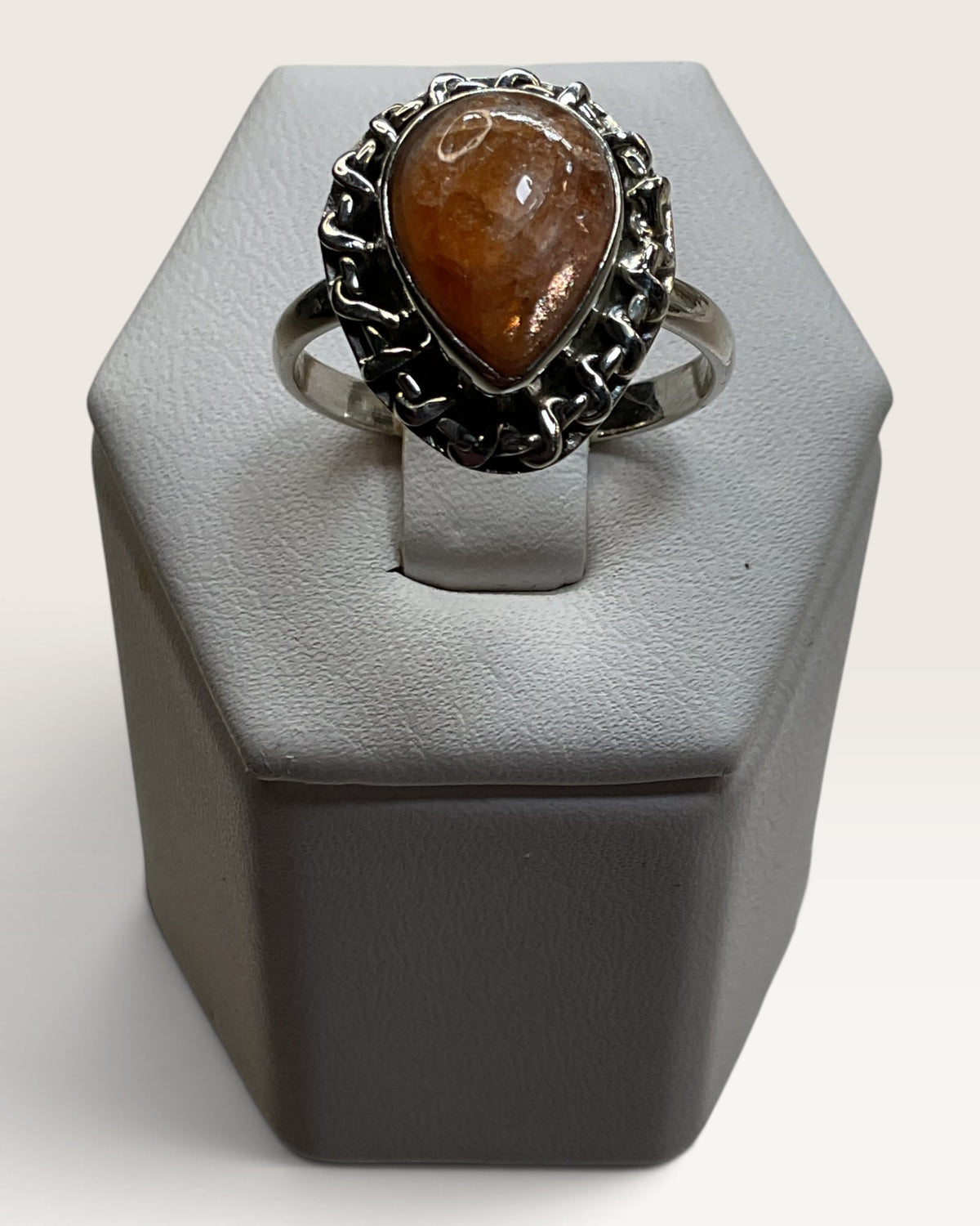 Sterling Silver Sunstone Gemstone Ring
