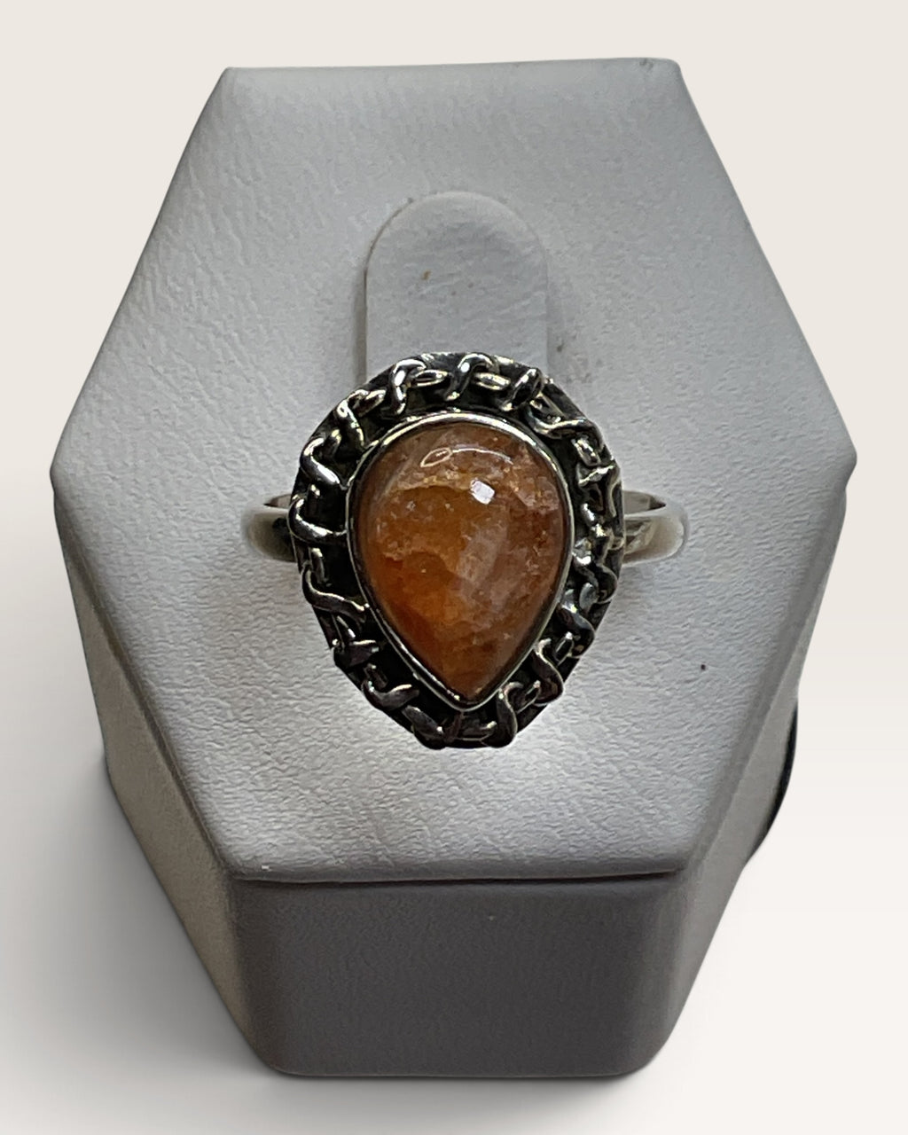 Sterling Silver Sunstone Gemstone Ring