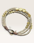 Lucky Brand Three Strand Two Tone Bracelet - Pre-Loved
