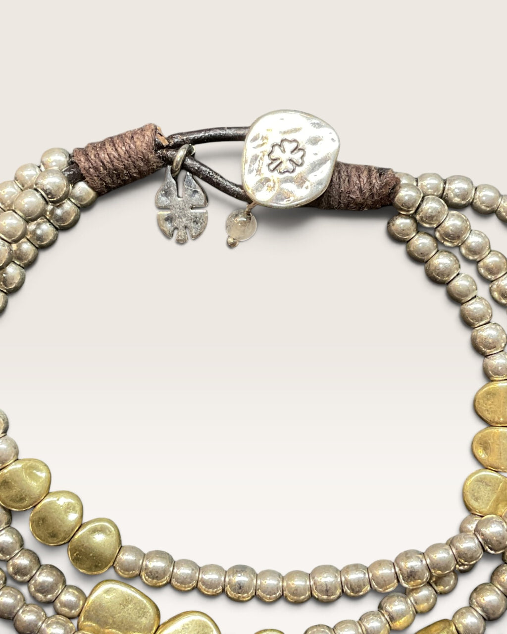 Lucky Brand Three Strand Two Tone Bracelet - Pre-Loved