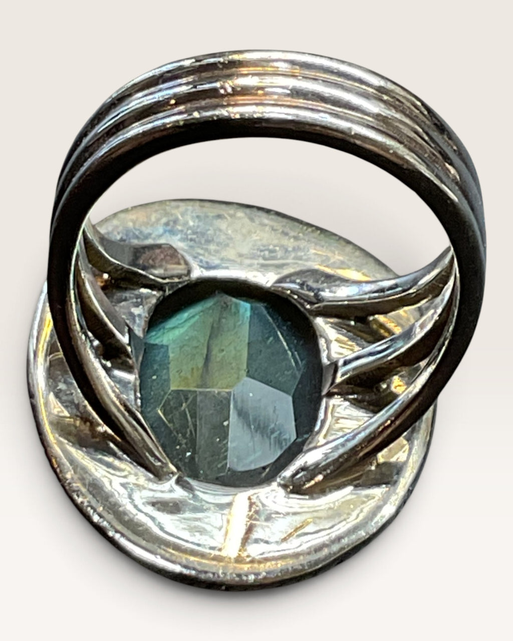 Nicky Butler Sterling Silver Labradorite Gemstone Ring - Pre-Loved