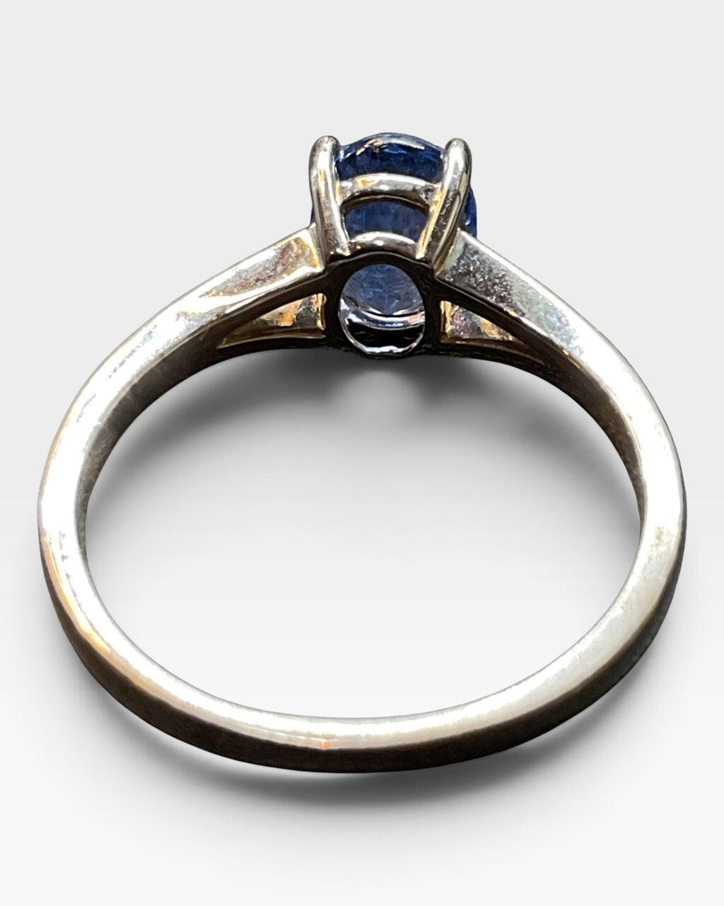 Sterling Silver London Blue Topaz Gemstone Ring - Pre-Loved
