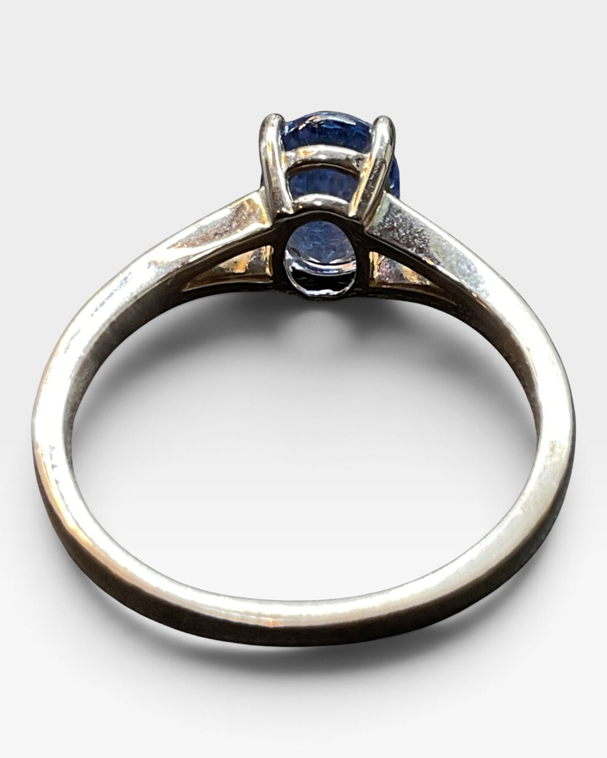 Sterling Silver London Blue Topaz Gemstone Ring - Pre-Loved