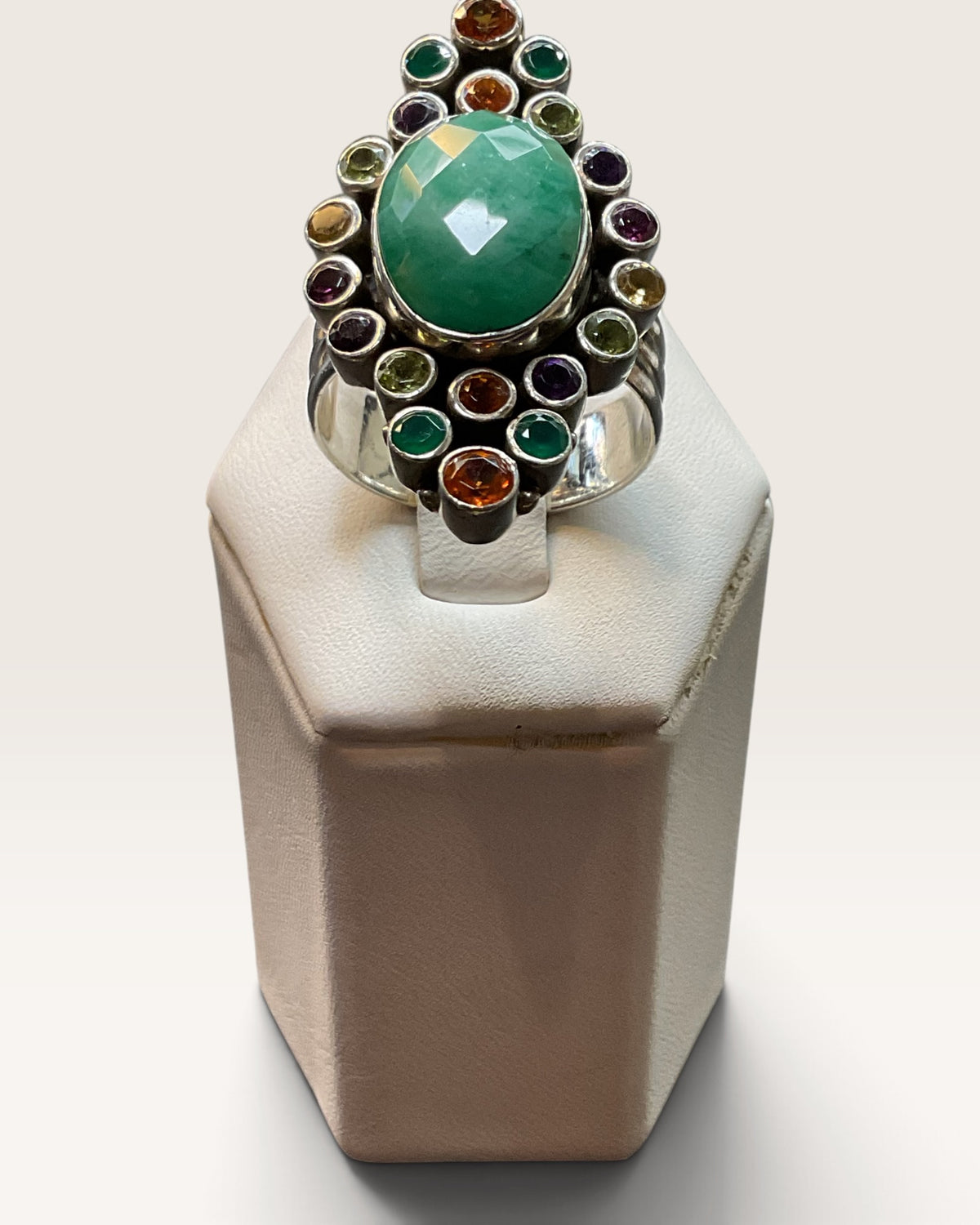Nicky Butler Sterling Silver Multi-Gemstone Ring - Pre-Loved