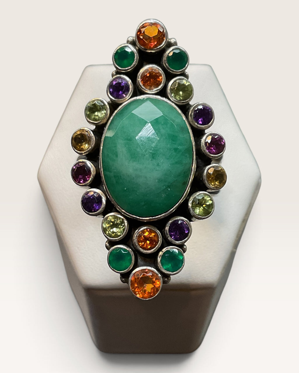 Nicky Butler Sterling Silver Multi-Gemstone Ring - Pre-Loved