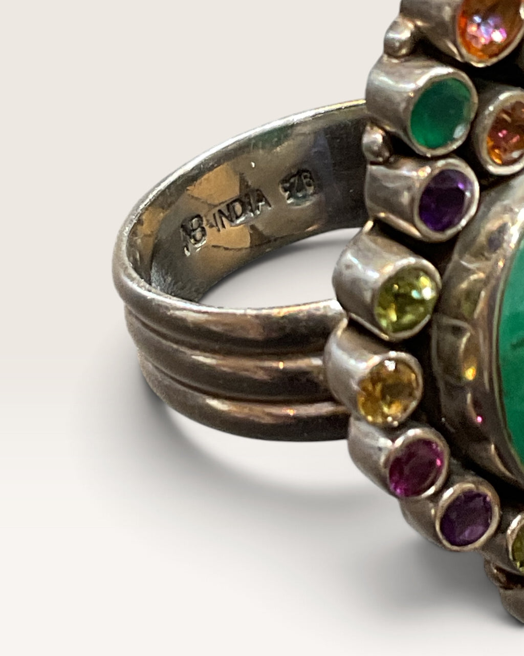 Nicky Butler Sterling Silver Multi-Gemstone Ring - Pre-Loved