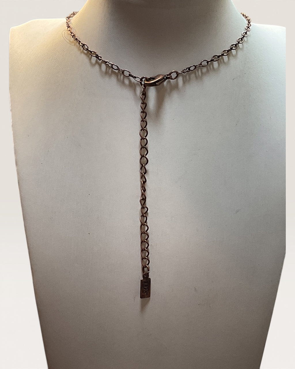 1928 Copper Tone Pendant Necklace 18-20" - Pre-Loved