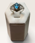 Sterling Silver London Blue Topaz Gemstone Ring - Pre-Loved