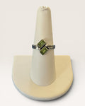 Sterling Silver Peridot Dual Gemstone Ring - Estate Sale (Great Condition)