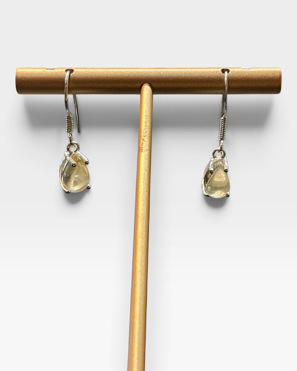 Sterling Silver Natural Citrine Earrings
