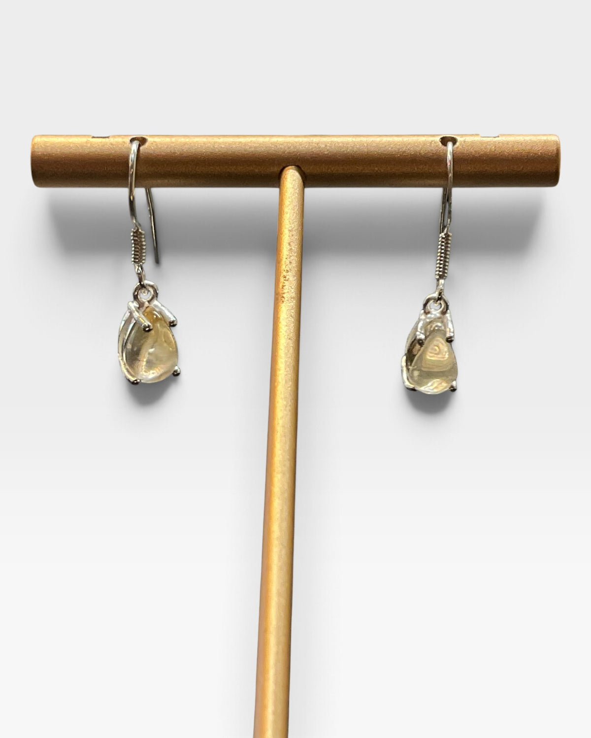 Sterling Silver Natural Citrine Earrings