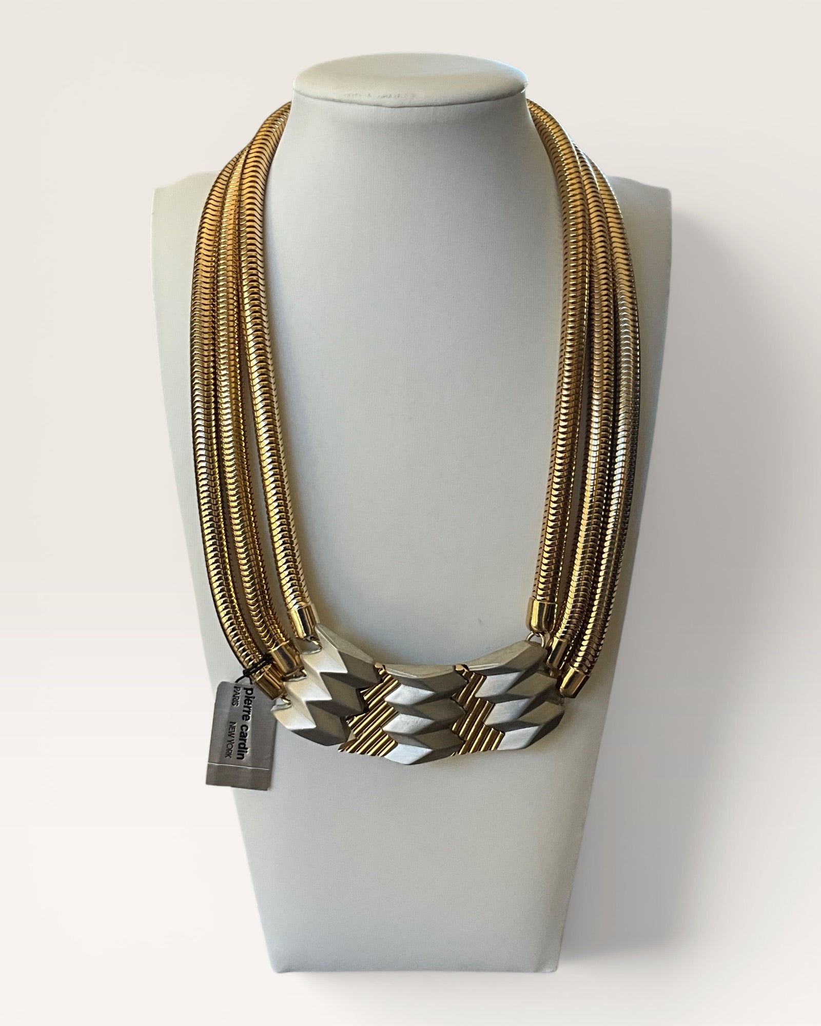 Pierre Cardin Metal Necklace - Estate Sale (Great Condition)