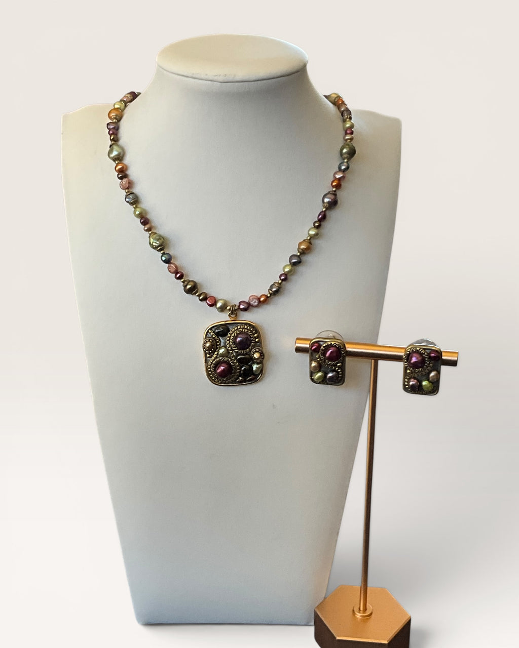 Michal Golan Necklace & Earrings 2- Piece Jewelry Set - Pre-Loved