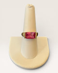Natural Ruby on Gold Vermeil over Sterling Silver Ring - Estate Sale (Great Condition)