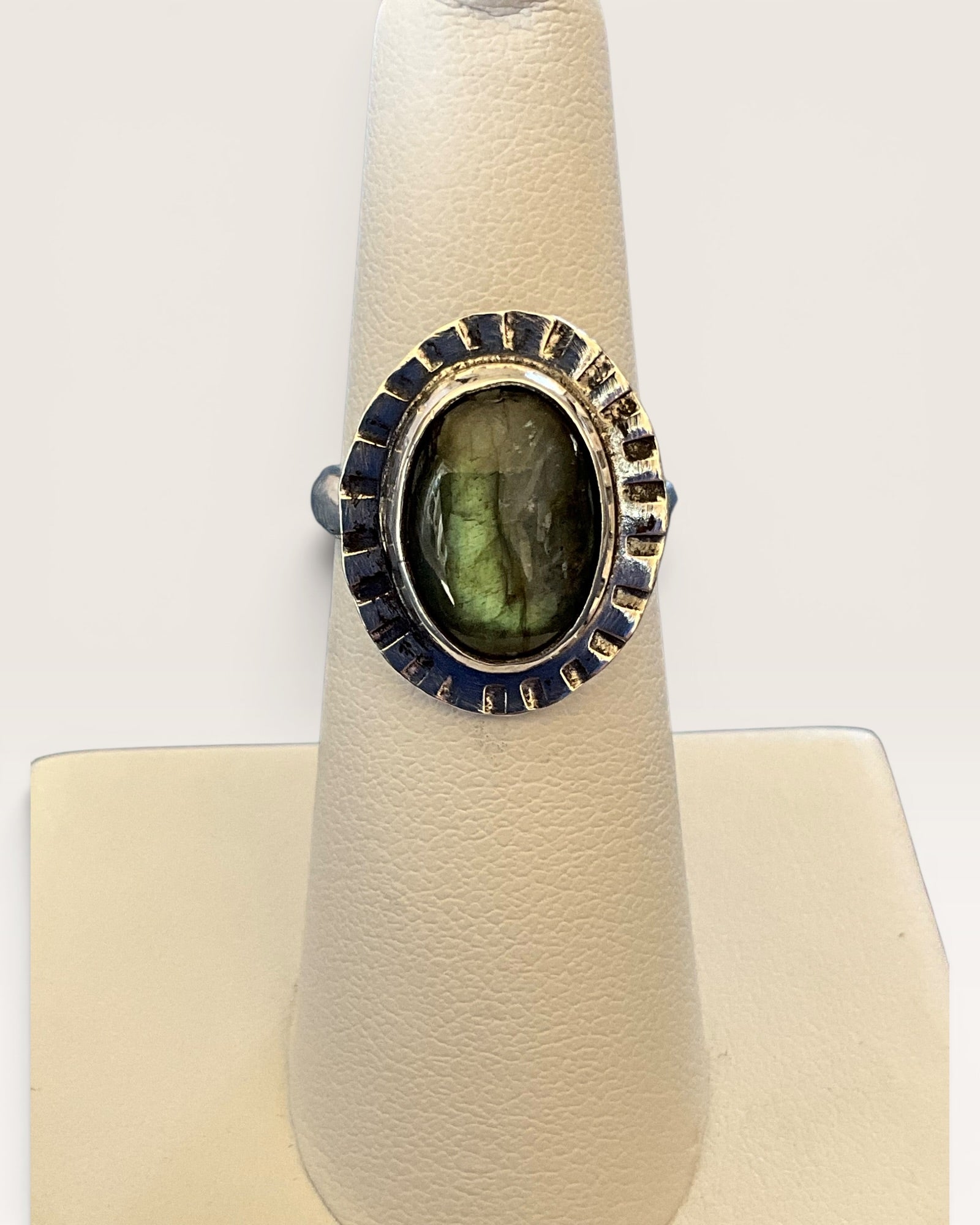 Regina Marie Sterling Silver Labradorite Ring - Estate Sale (Great Condition)