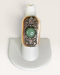 Jan Michaels Vintage Jade Adjustable Ring - Estate Sale (Great Condition)