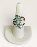 Lia Sophia Multi Blue Stone Ring - Estate Sale (Great Condition)