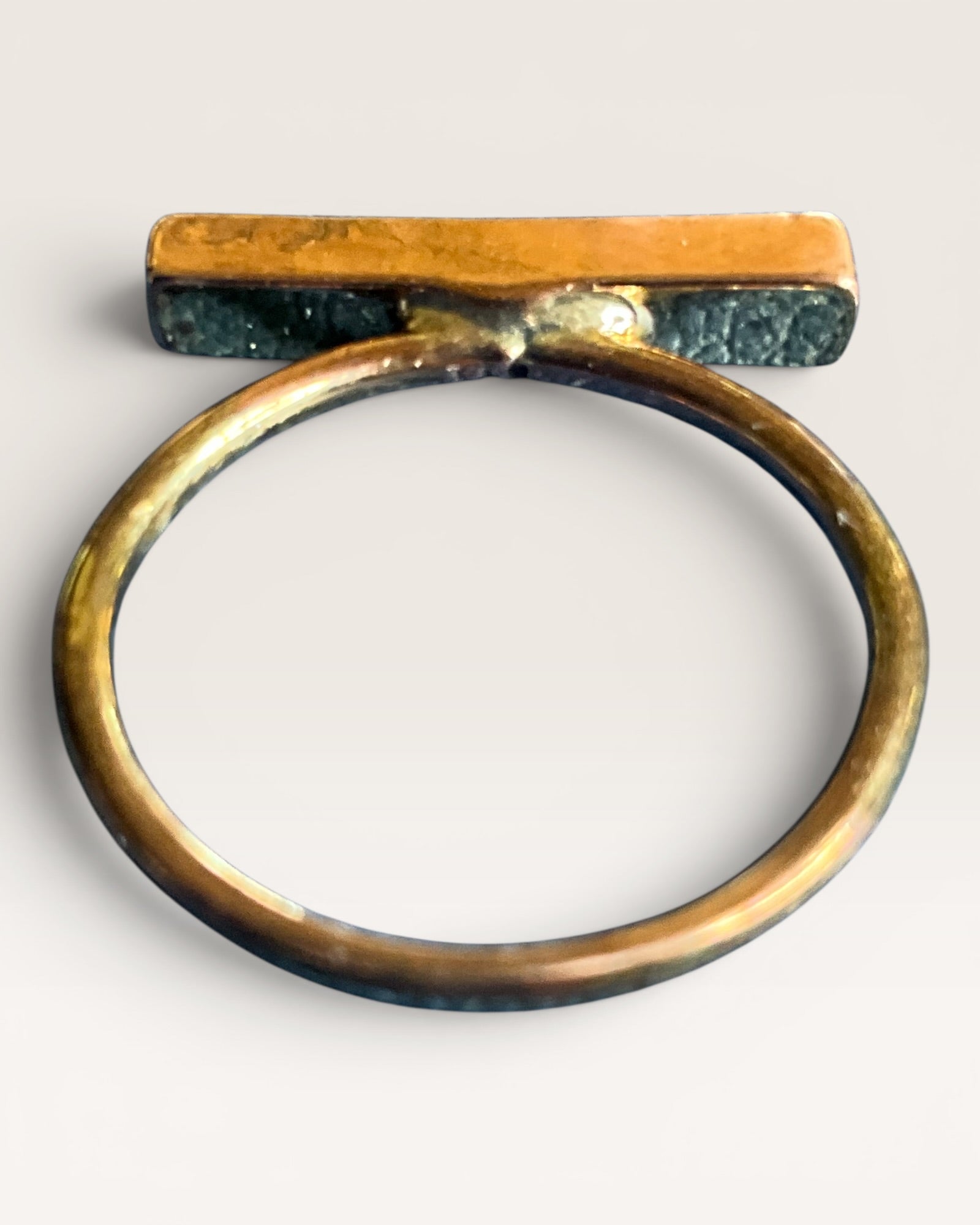 Minimalist Rose Gold Bar Ring - Estate Sale (Great Condition)
