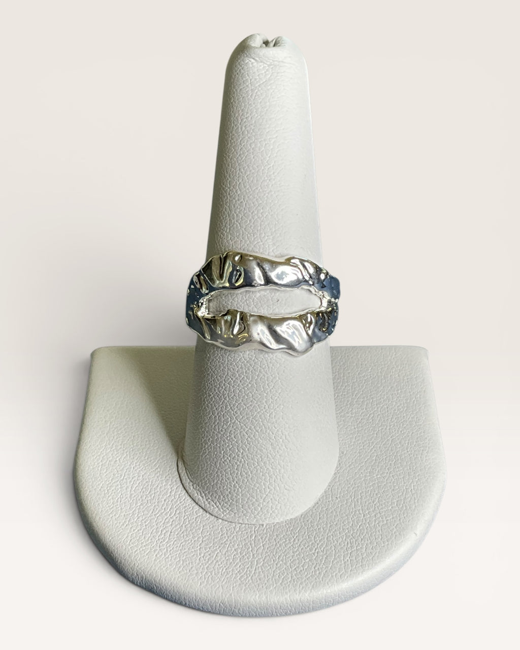 Molten Metal Style Openwork Ring - Estate Sale (Great Condition)