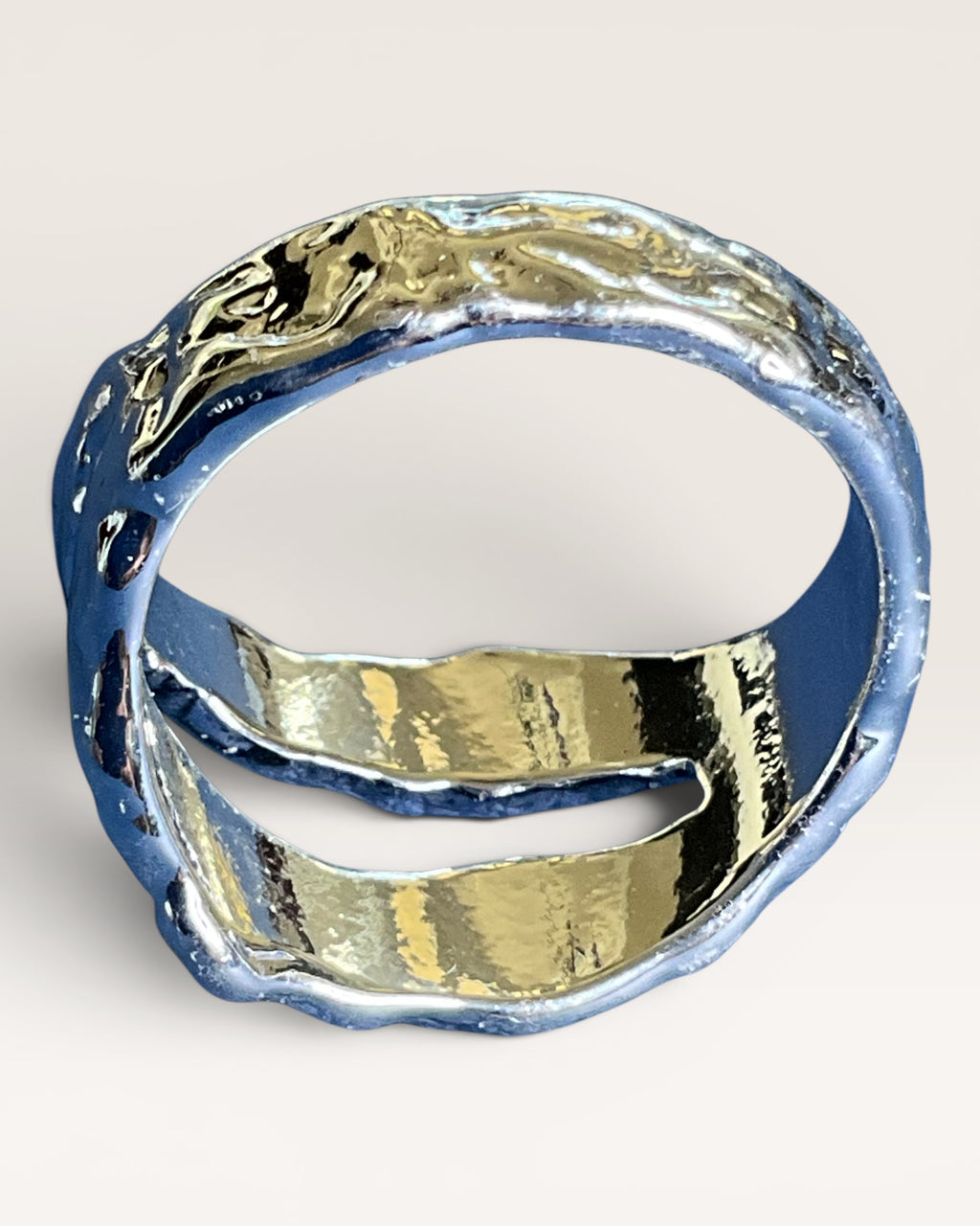 Molten Metal Style Openwork Ring - Estate Sale (Great Condition)