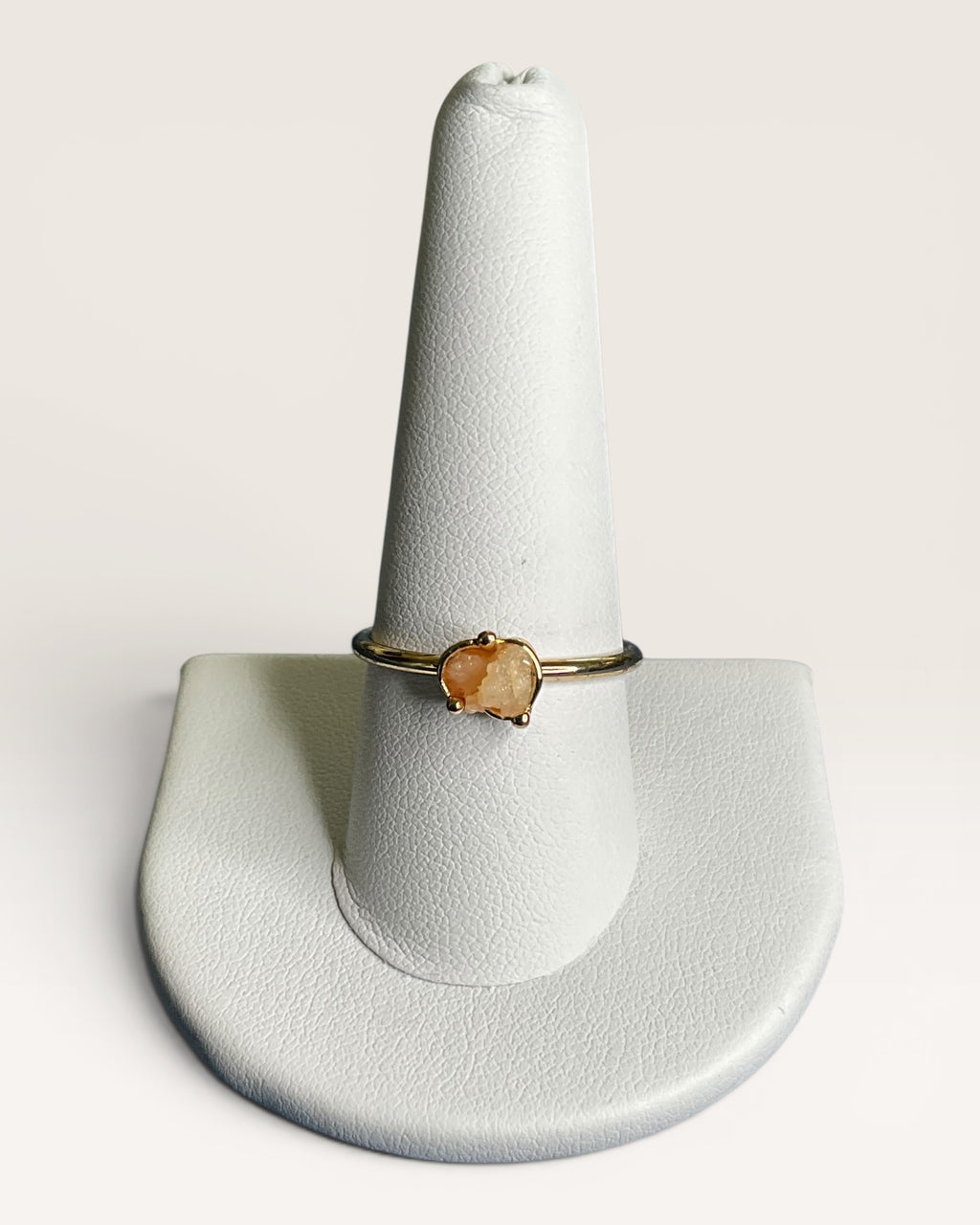 Natural Raw Citrine Nugget Ring - Estate Sale (Great Condition)