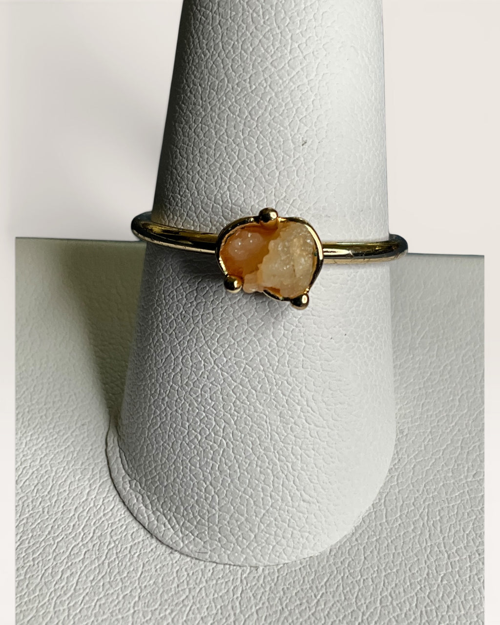 Natural Raw Citrine Nugget Ring - Estate Sale (Great Condition)