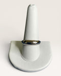 Minimalist Silver-Tone Dome Band Unisex Comfort Ring - Estate Sale (Great Condition)