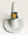 Rustic Flower Artisan Boho Statement Ring - Estate Sale (Great Condition)