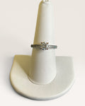 Swarovski White Rhodium Attract Silver Toned Ring - Estate Sale (Great Condition)