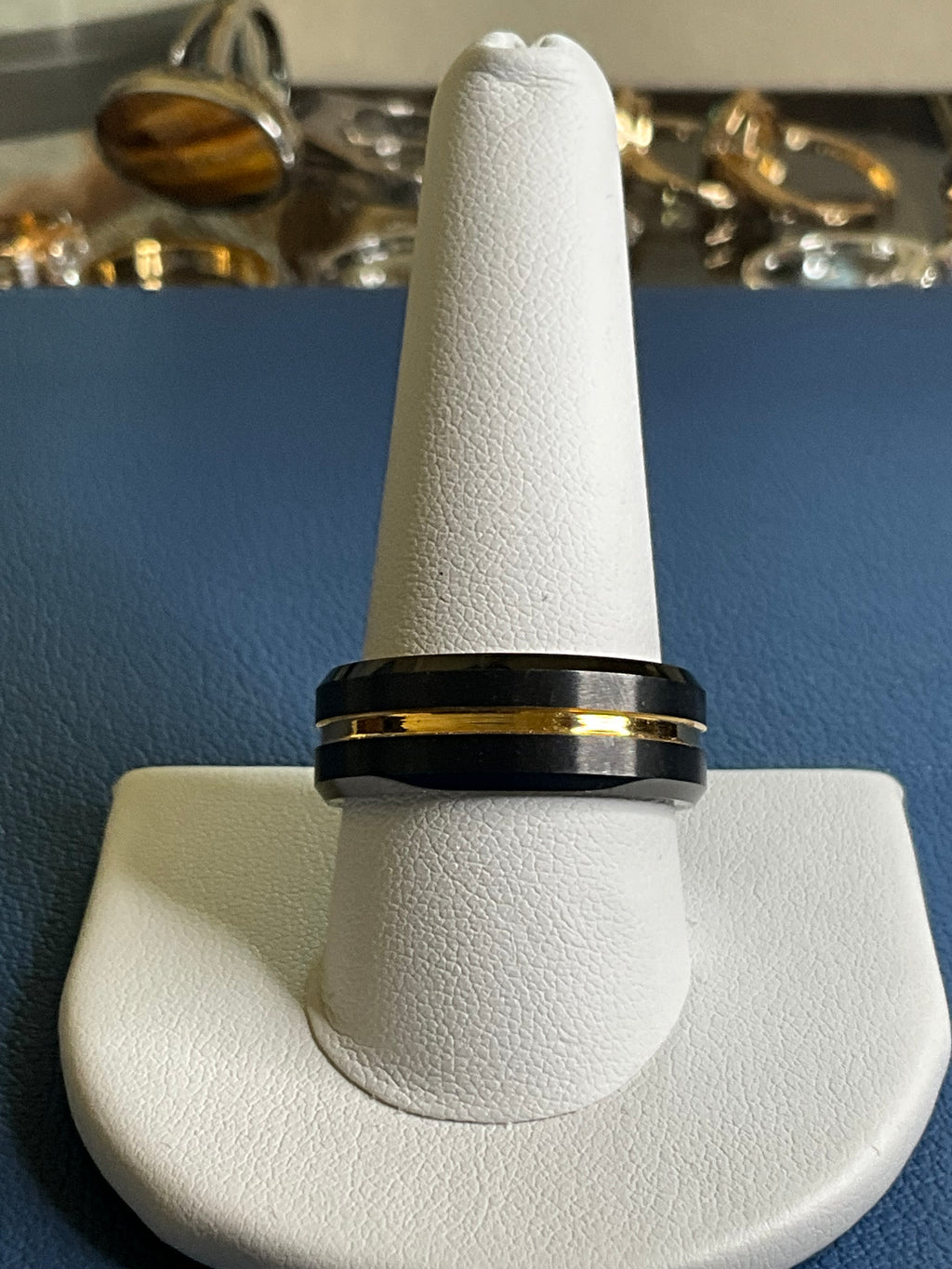 King Will Tungsten Carbide with Black Brush Finish 8mm Ring - Estate Sale (Great Condition)