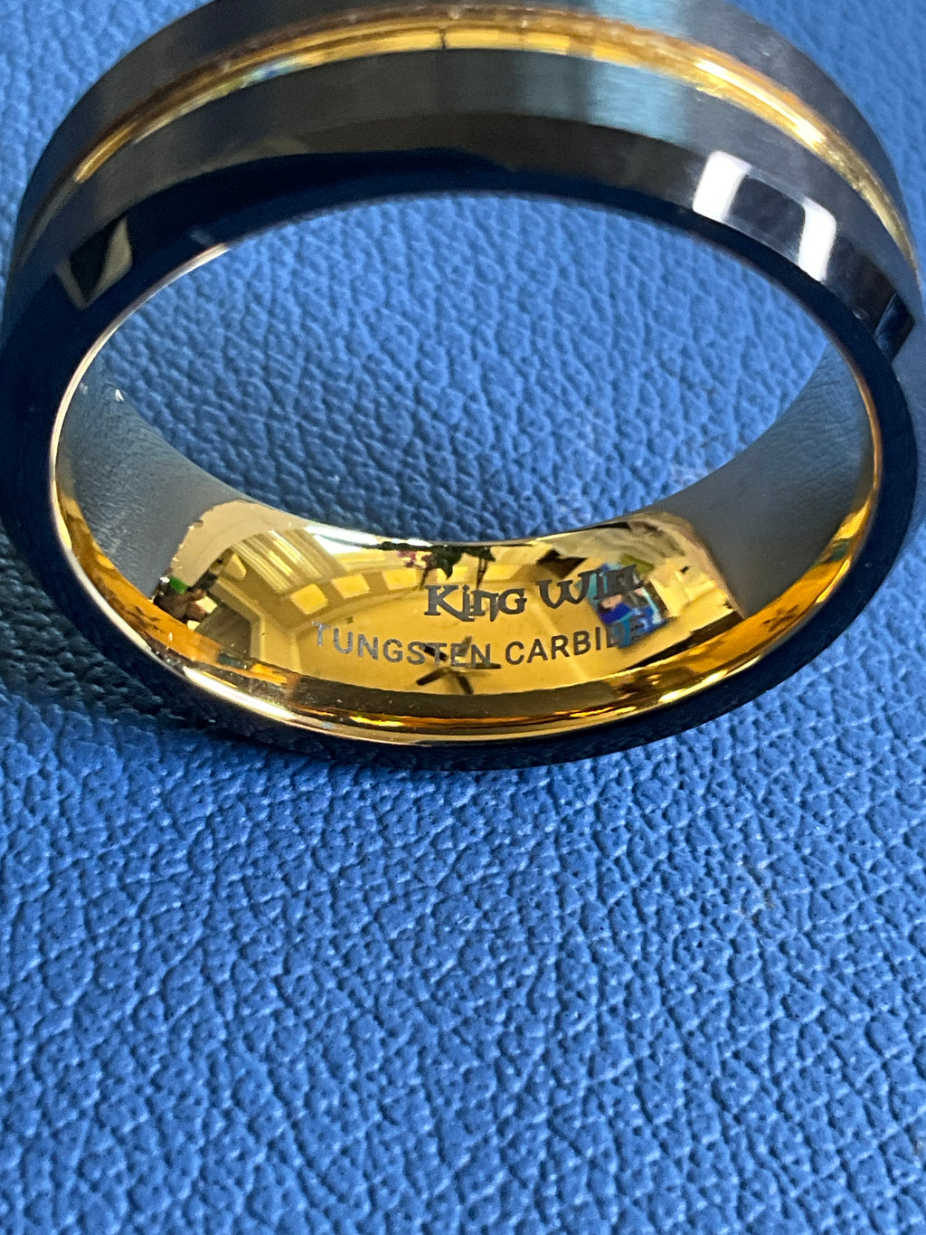 King Will Tungsten Carbide with Black Brush Finish 8mm Ring - Estate Sale (Great Condition)