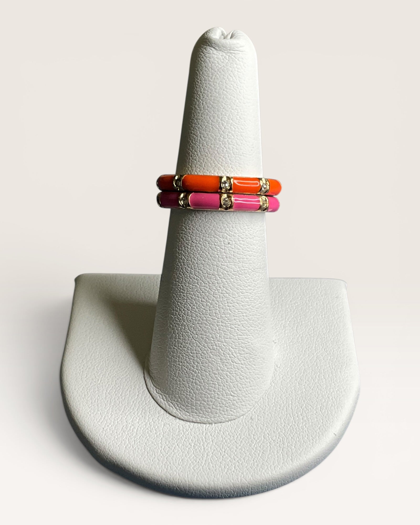 Fornash Stackable Enamel & Vermeil Ring - Estate Sale (Great Condition)