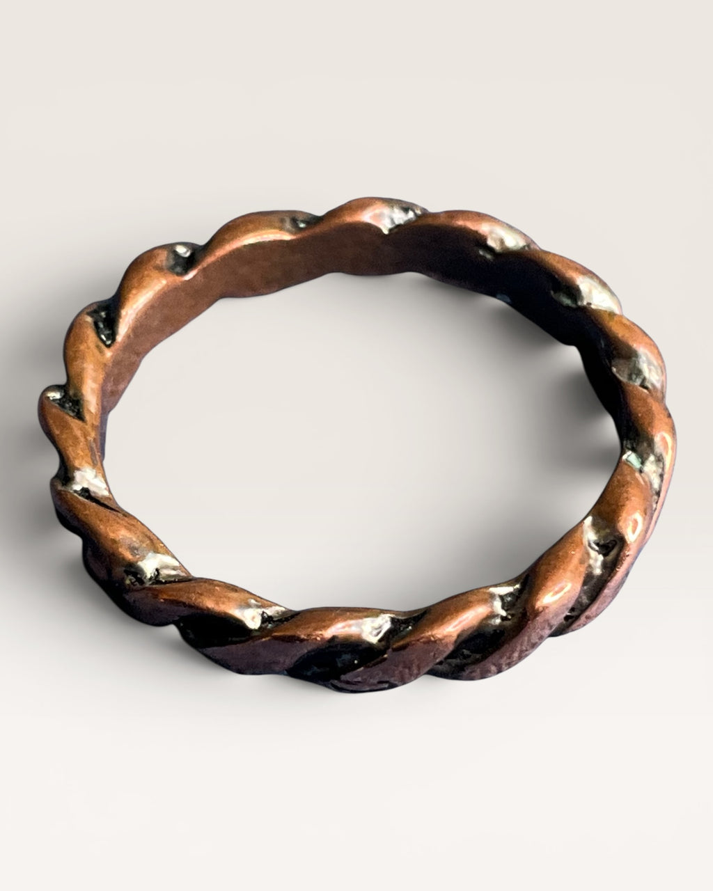 Copper Twist Band Ring - Estate Sale (Great Condition)