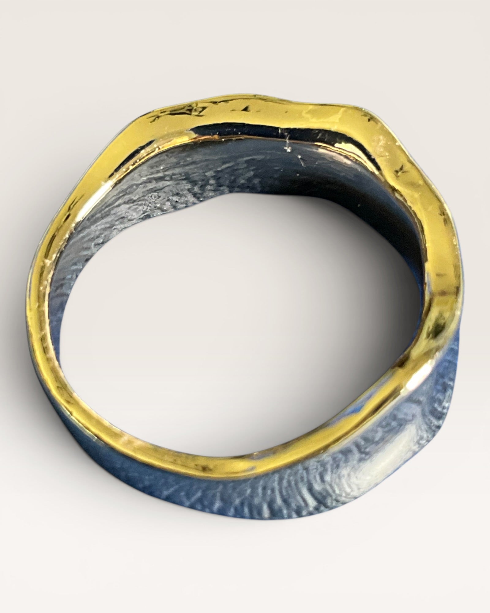 Modern Sculptural Wavy Statement Ring - Estate Sale (Great Condition)