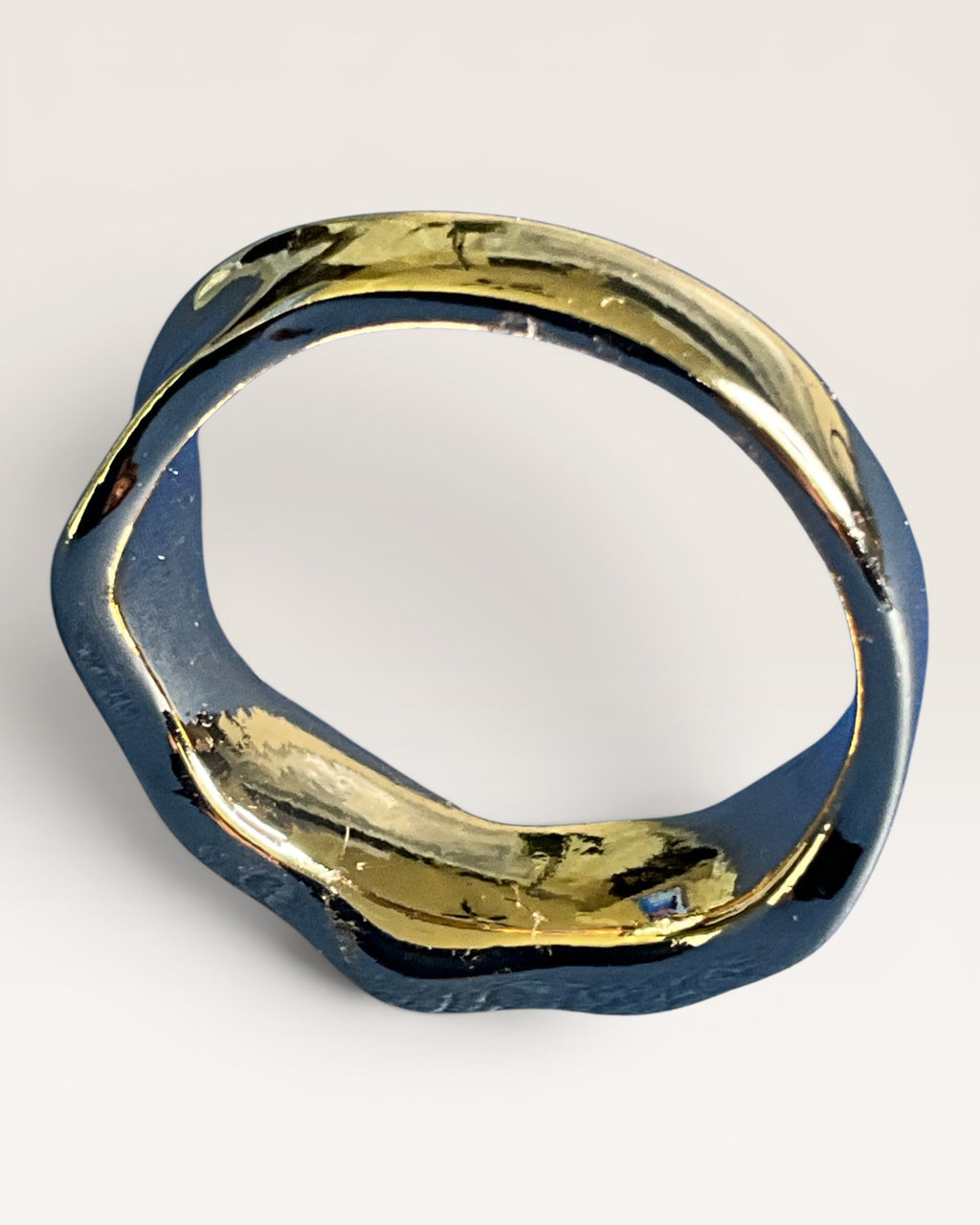 Modern Sculptural Wavy Statement Ring - Estate Sale (Great Condition)