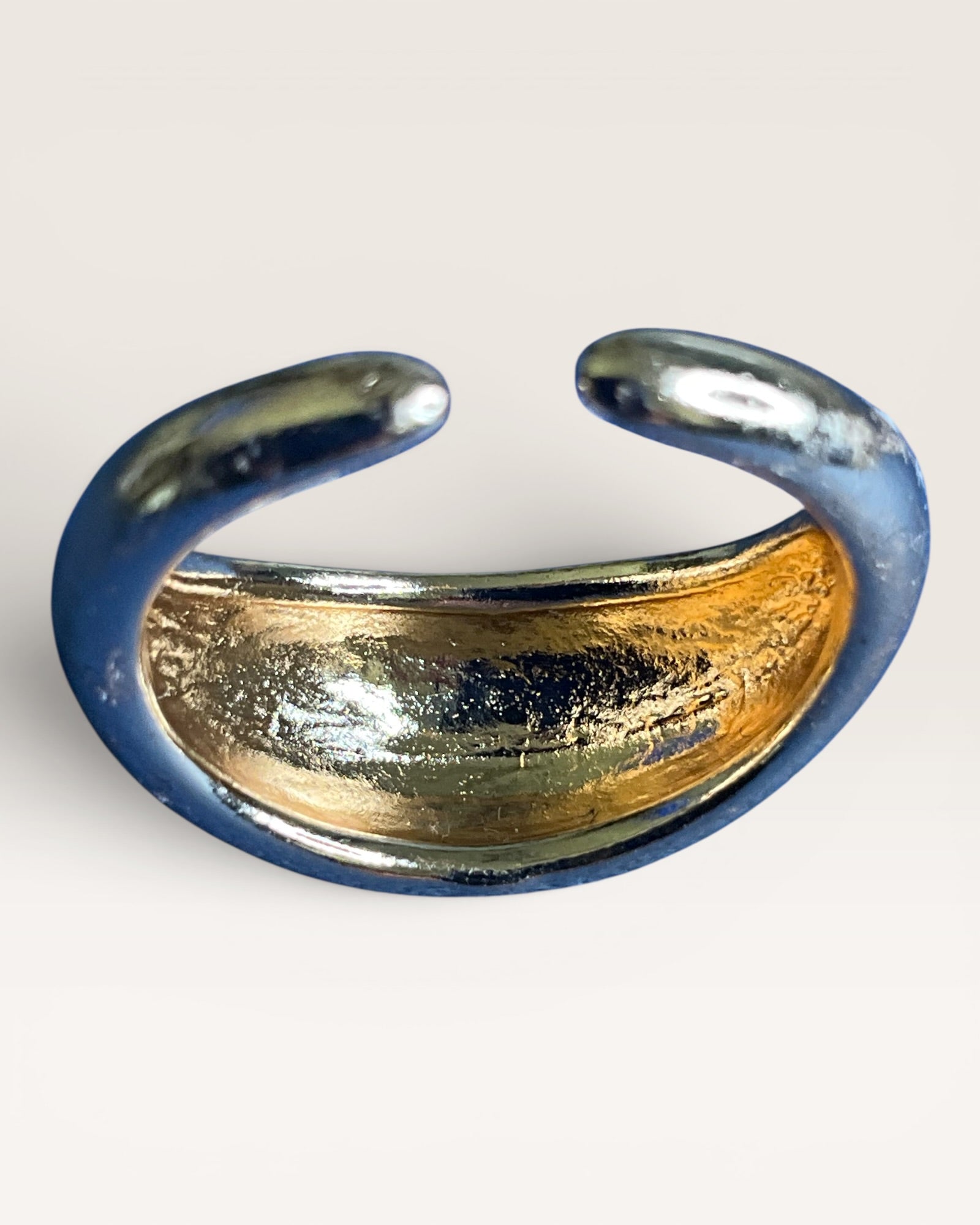 Modern Puffy Open Back Statement Ring - Estate Sale (Great Condition)