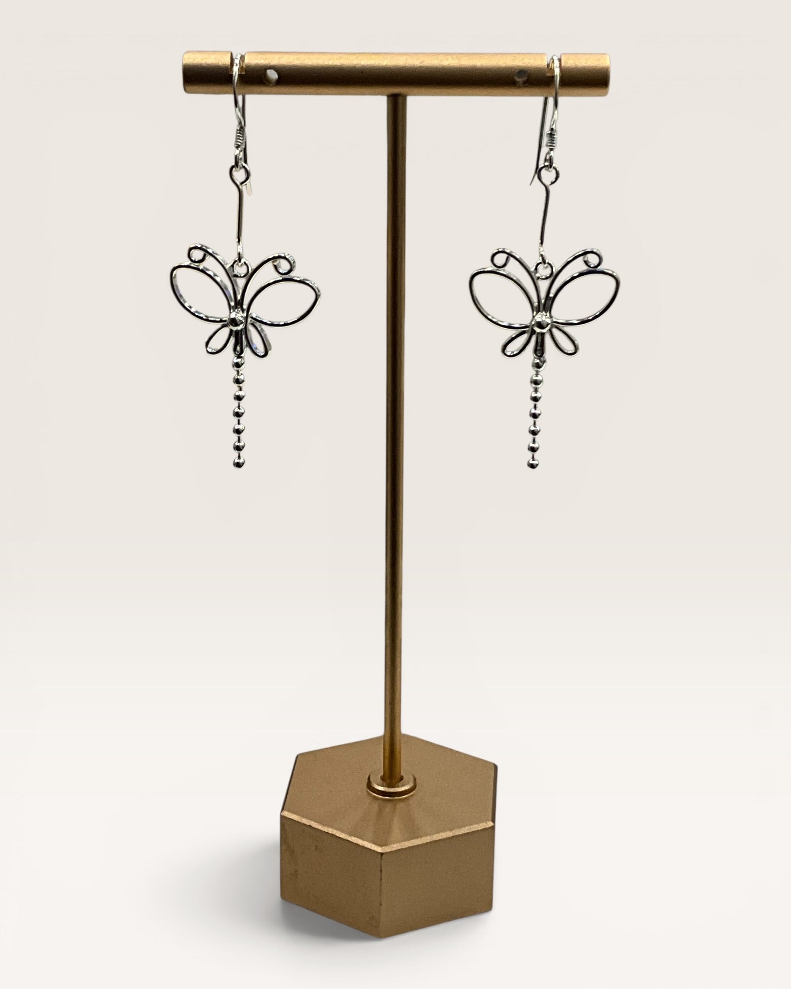 Sterling Silver Dragonfly Earrings